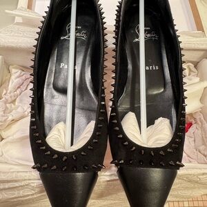 Christian Louboutin Black Spiked Heels